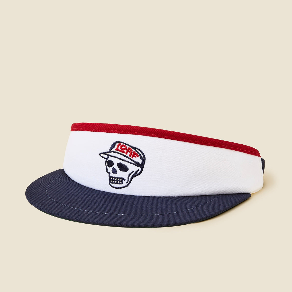 Glenwood City Hilltopper Embroidered Logo Strap-on Adult Visor Chicago Running Visor – 26.2 Supervisor | Headsweats main image 2
