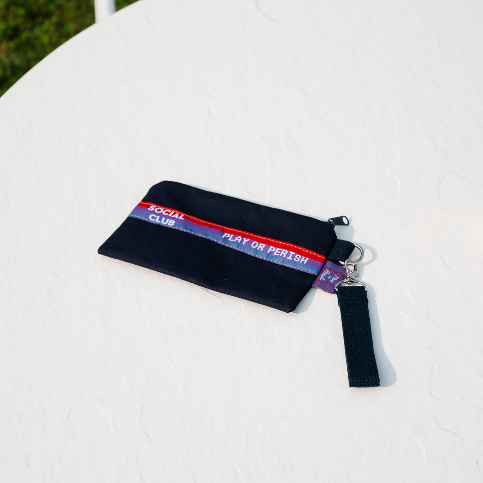 SSC Tri-Stripe Zip Pouch