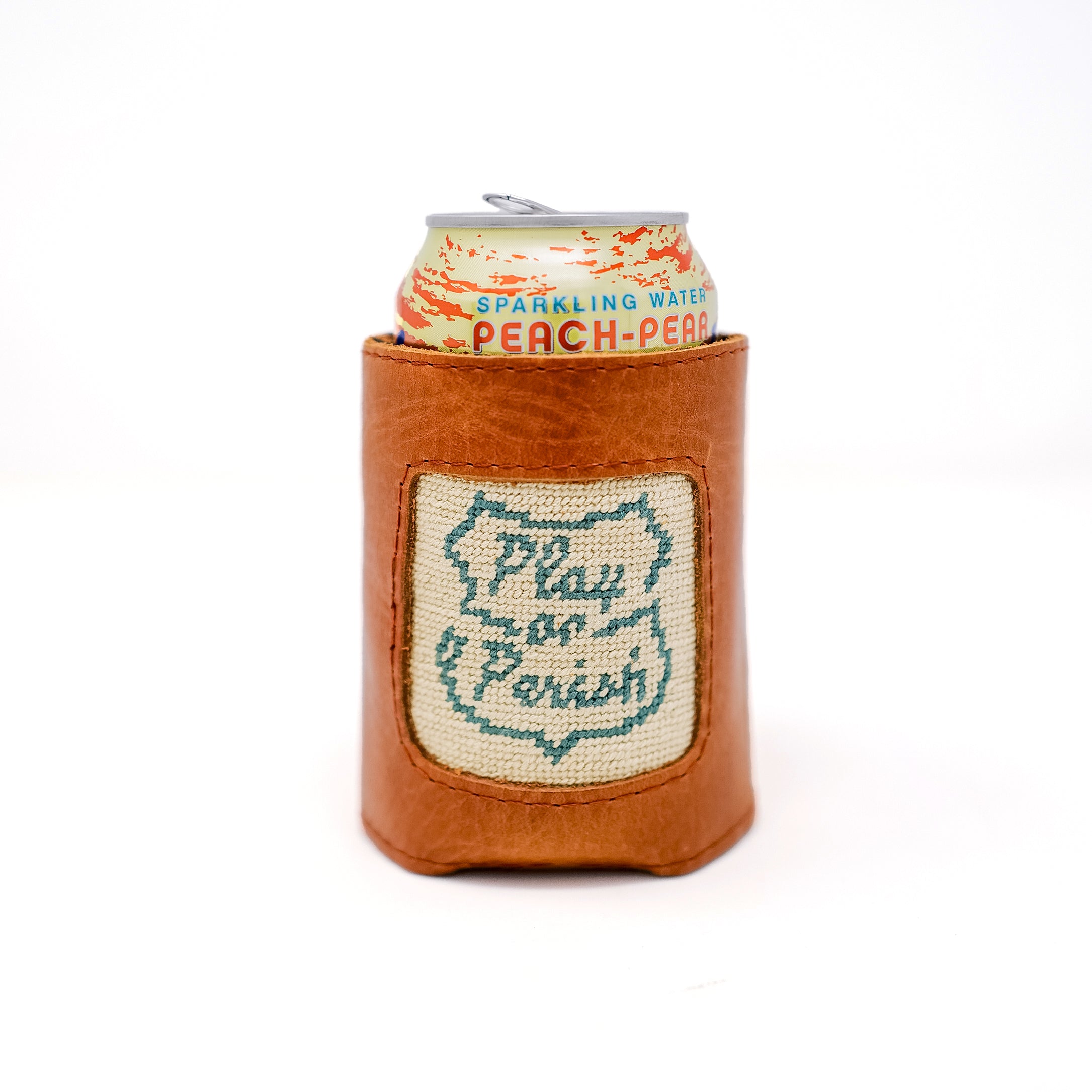 Play or Perish Needlepoint Can Cooler