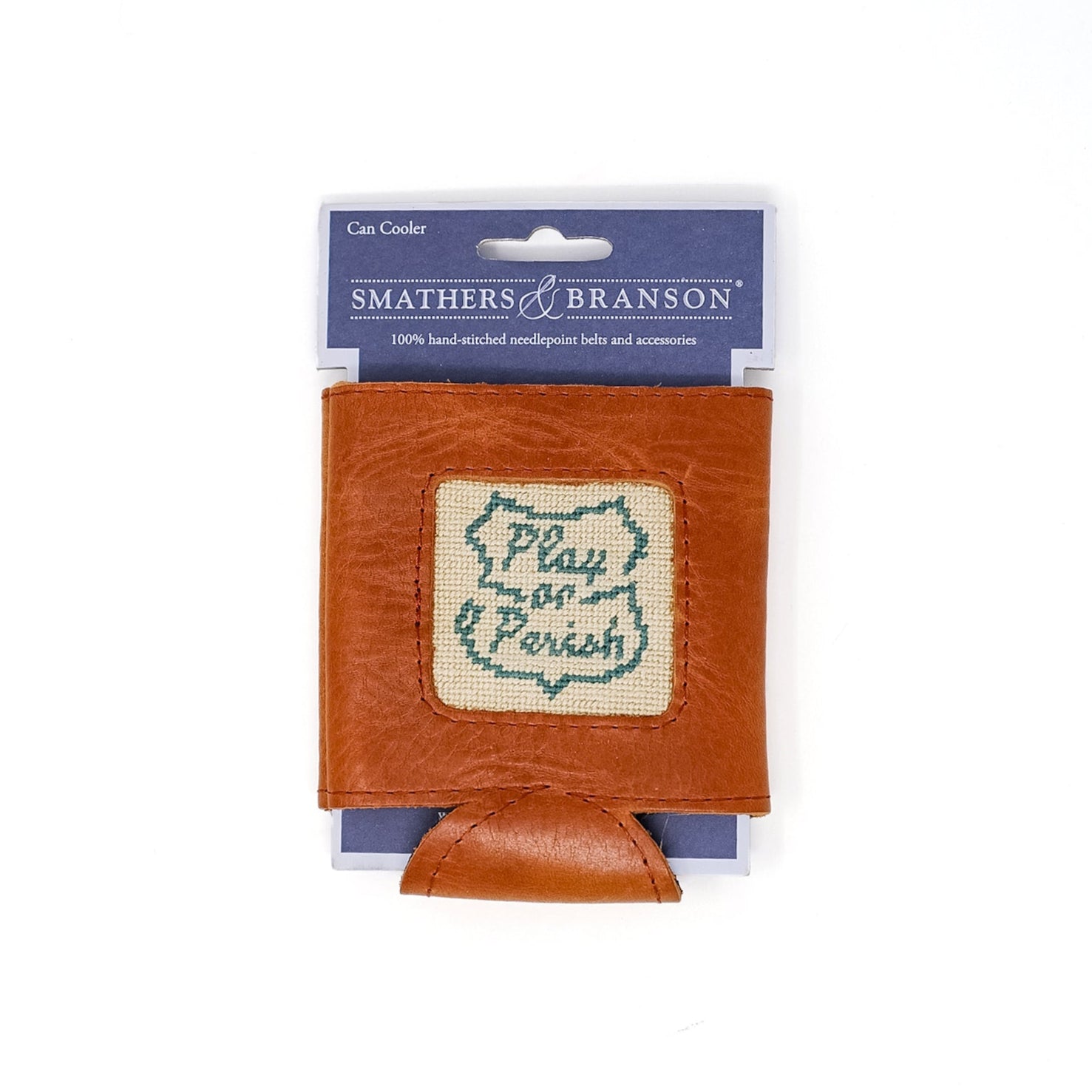 Play or Perish Needlepoint Can Cooler