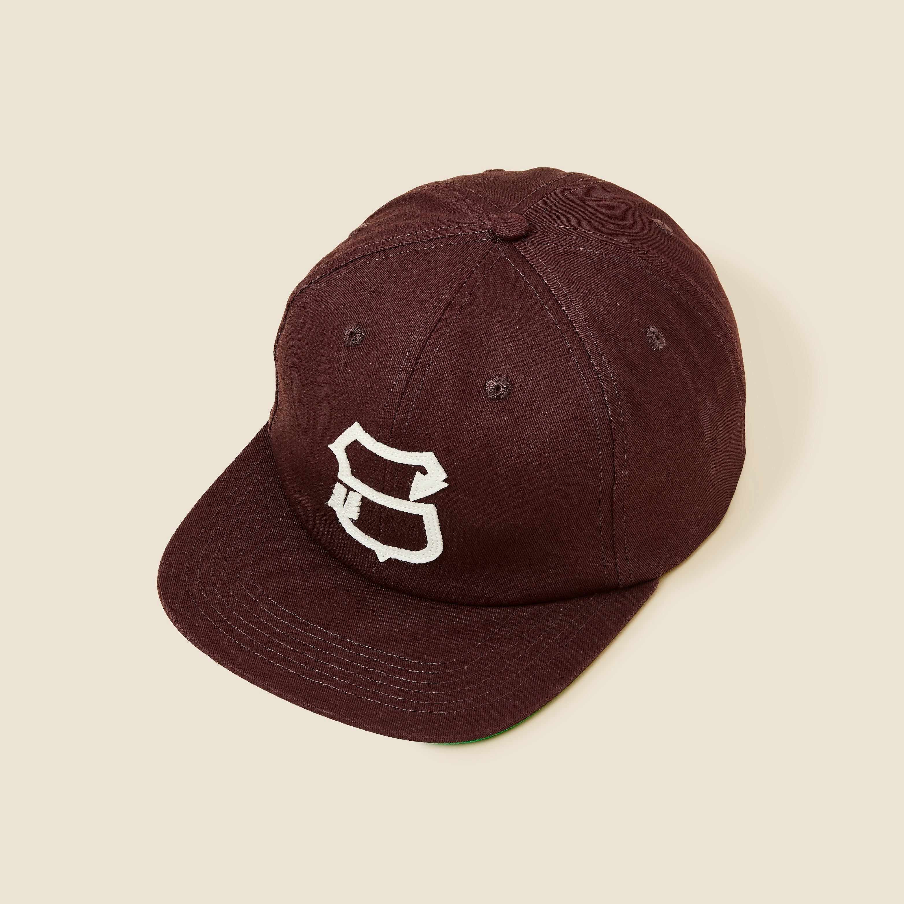 Cherry Mahogany Vintage S Snap-Back Ball Cap, Cotton Baseball Hat