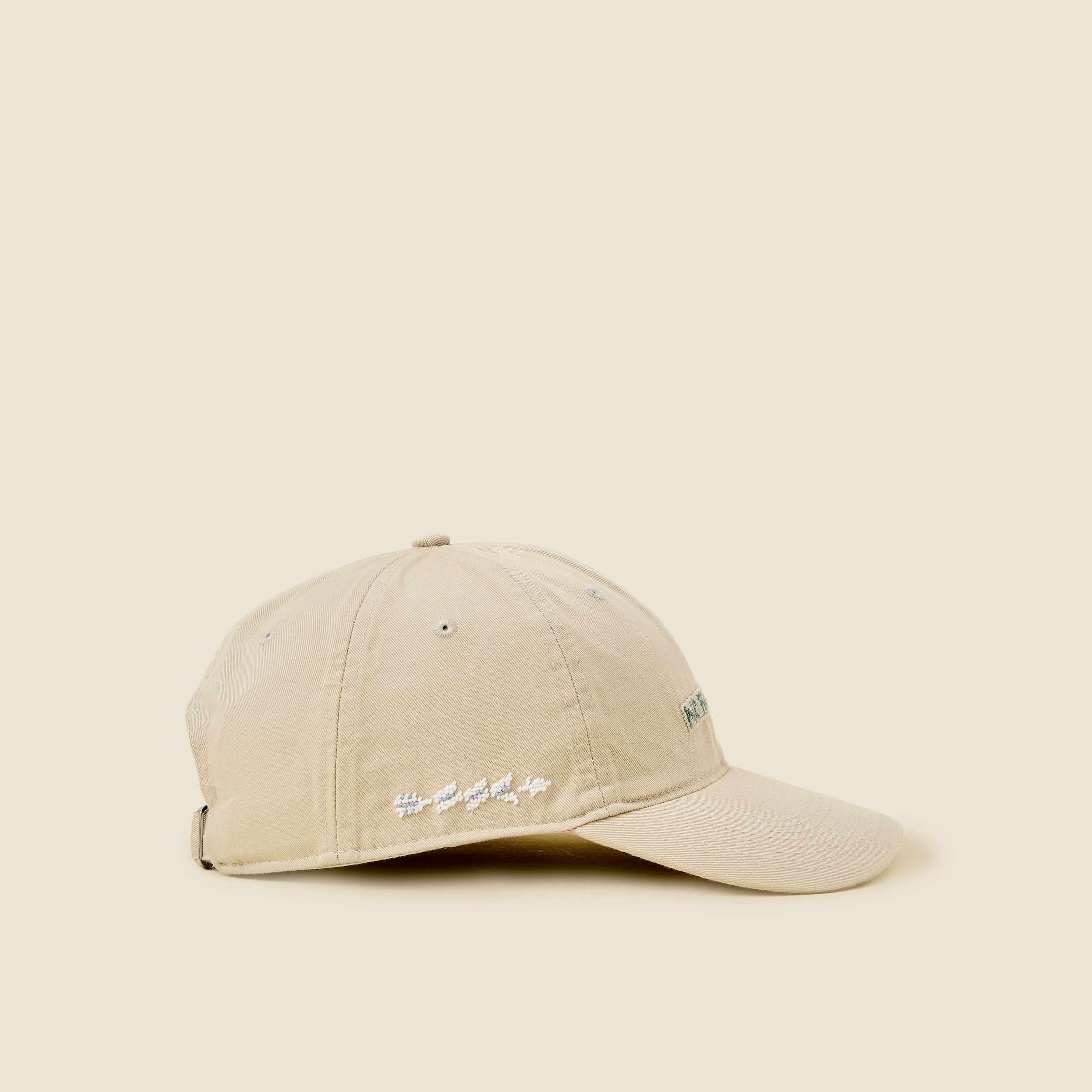 "No Running" Needlepoint Cap