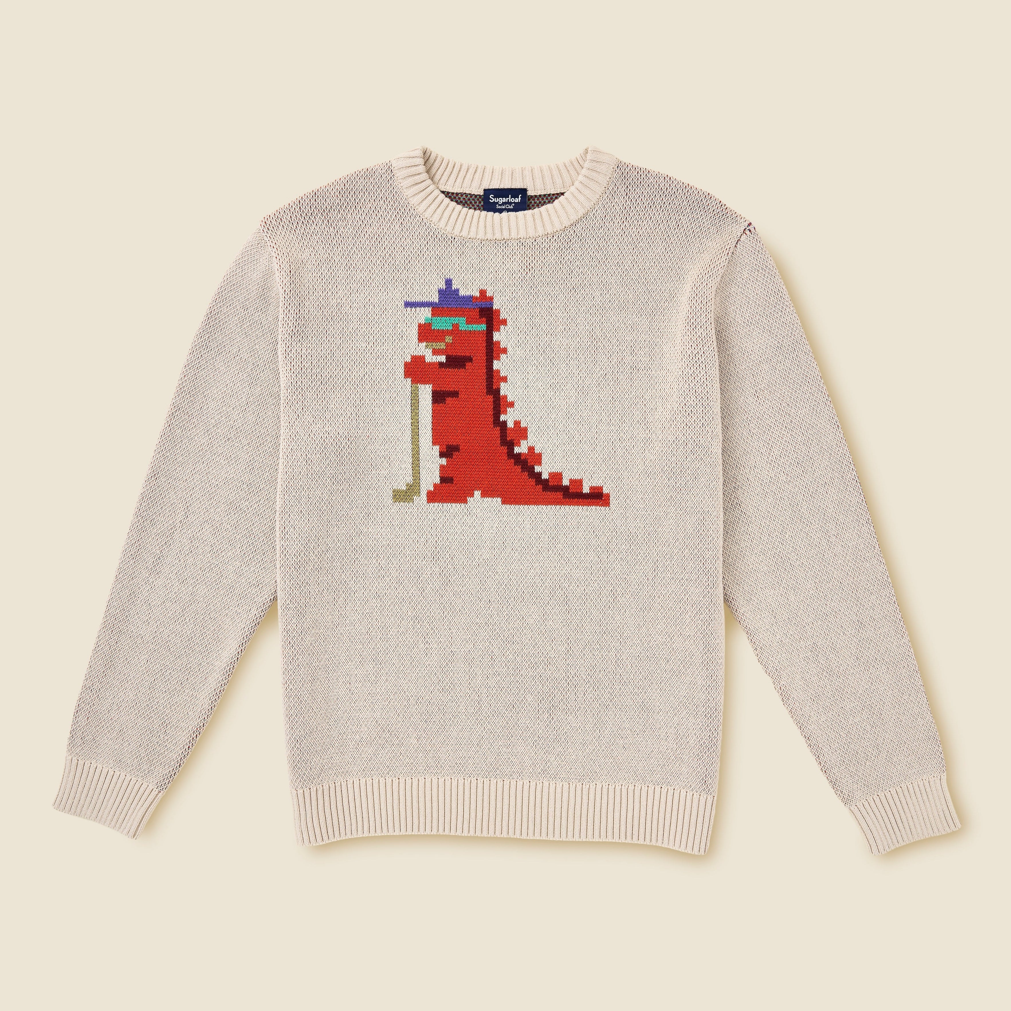 Tourasaurus 8-Bit Sweater