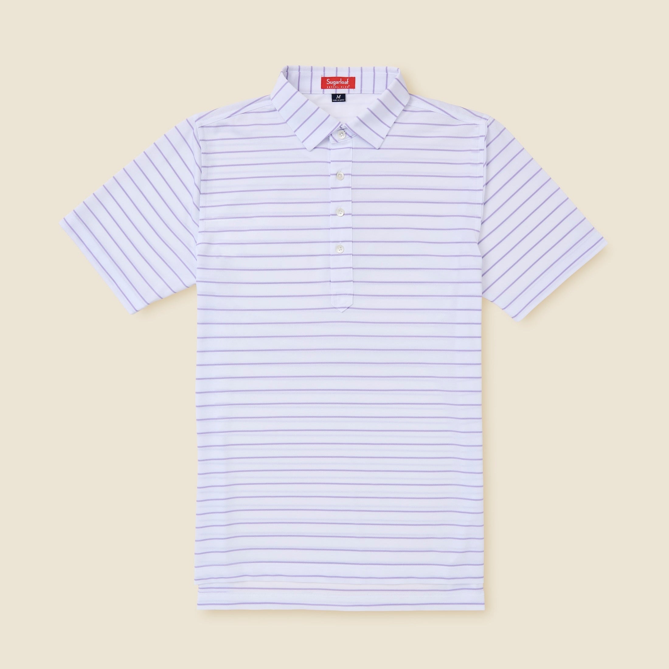 The Club Stripe Polo | Mens Pique Golf Polo