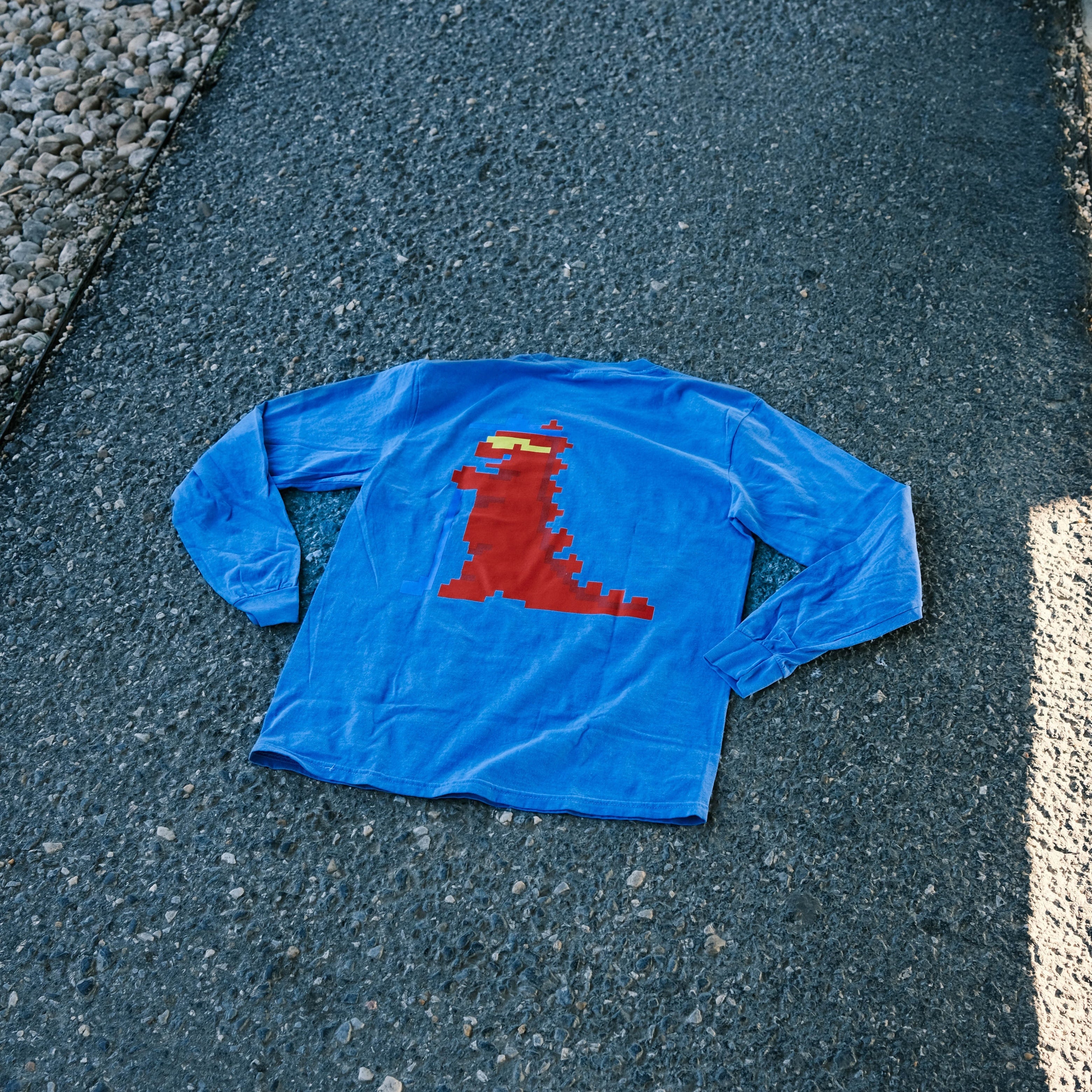 8-Bit Tourasaurus Long Sleeve T-Shirt