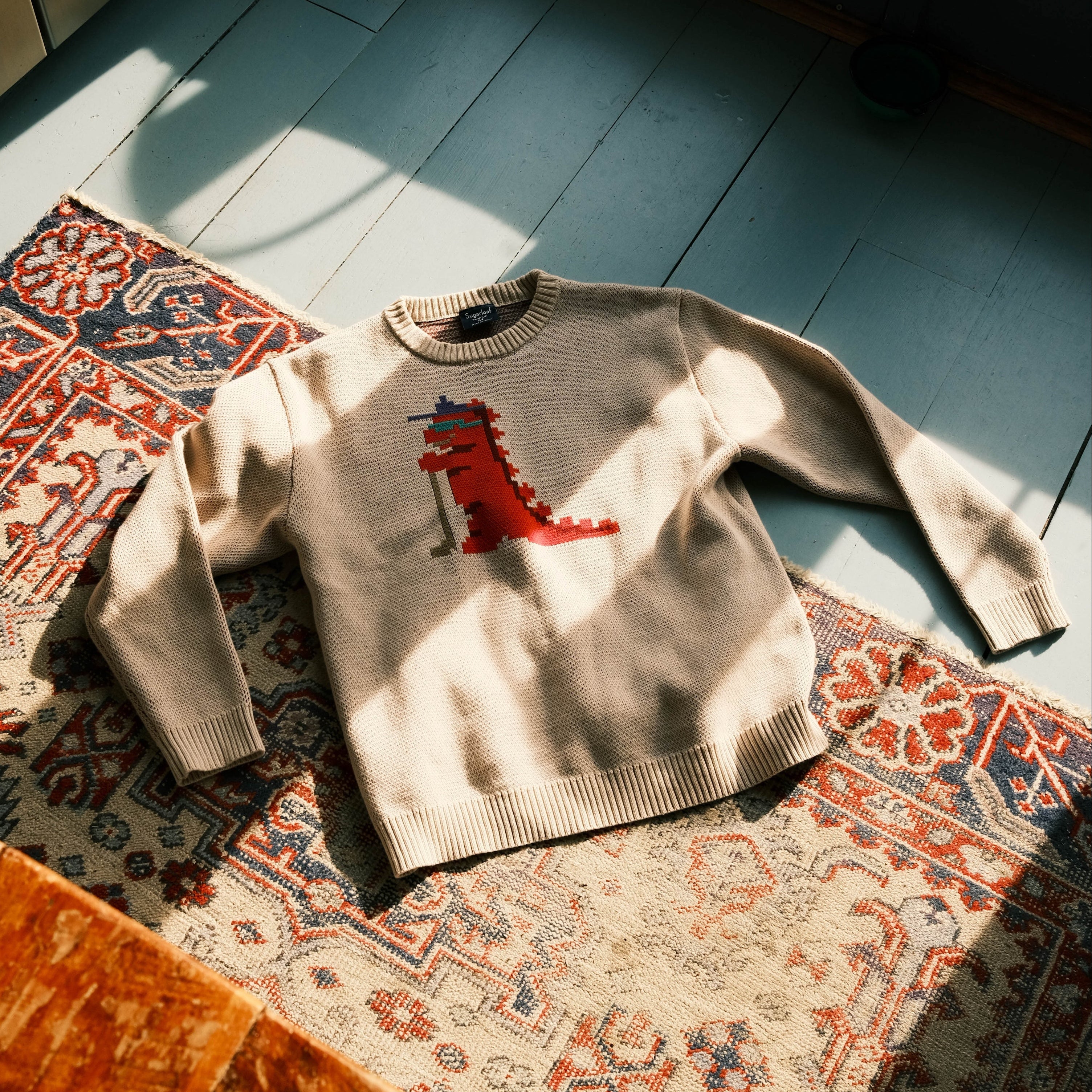 Tourasaurus 8-Bit Sweater