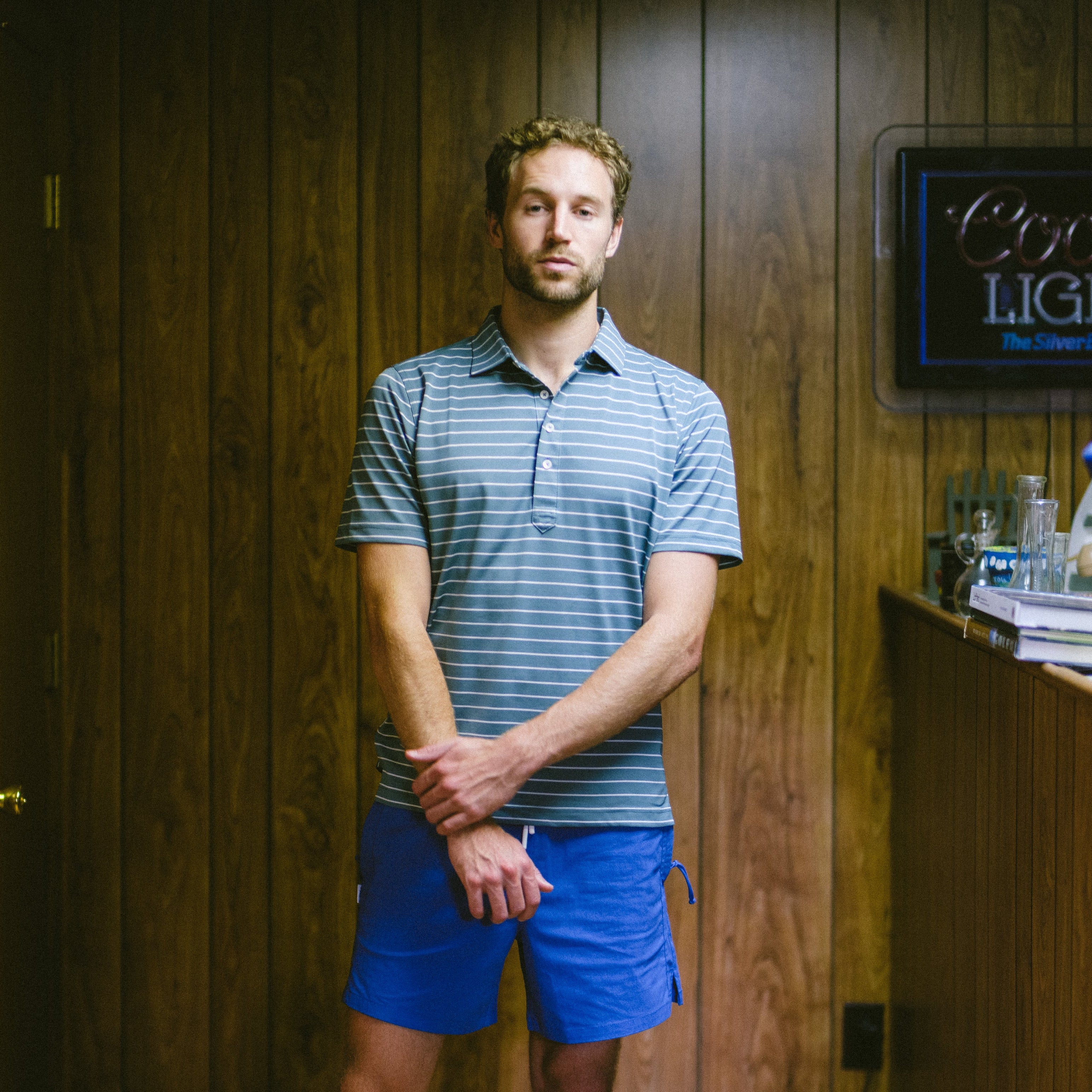 The Club Stripe Polo