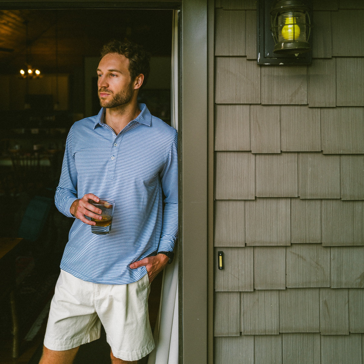 The Mini Stripe LS Polo