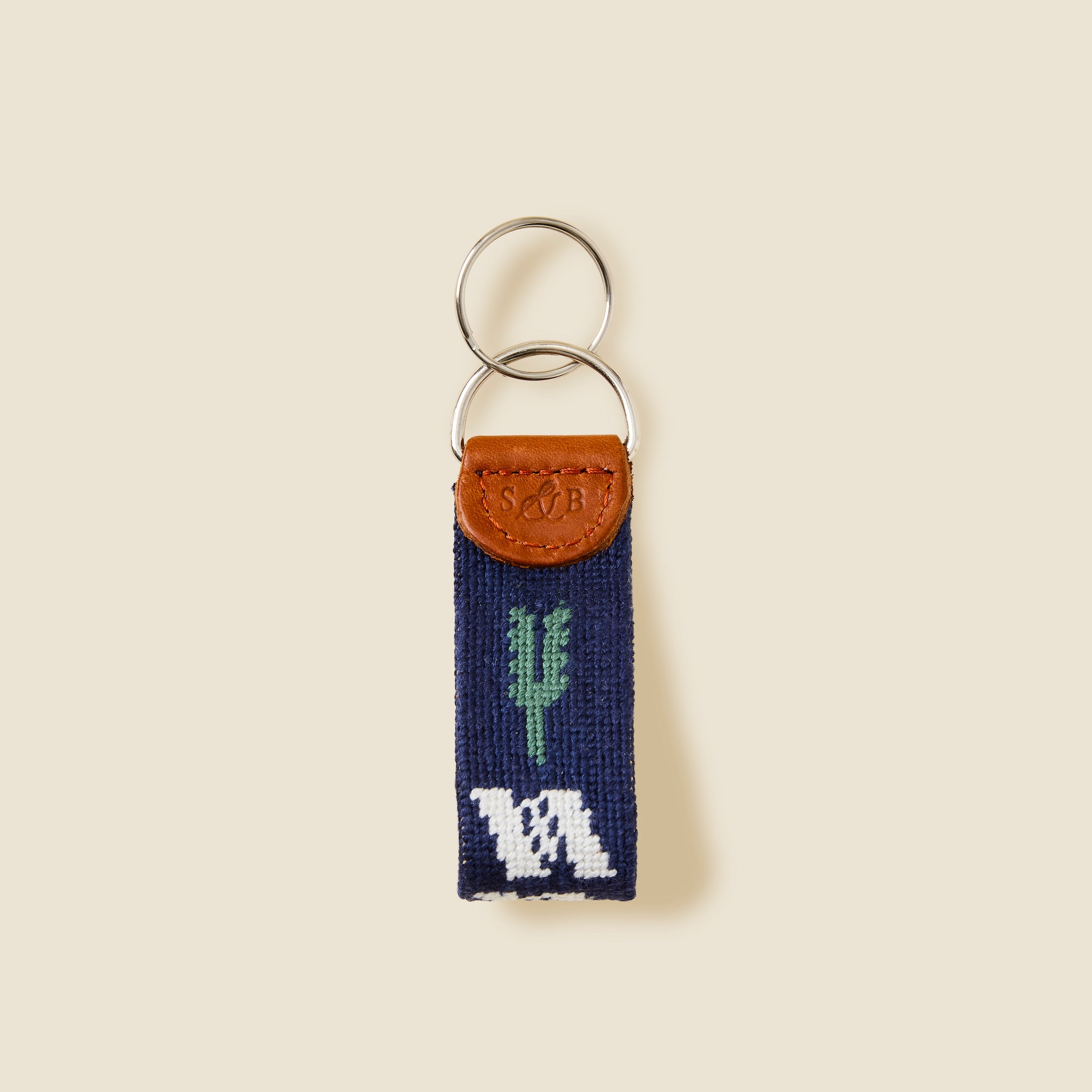 SSC Arrow Needlepoint Key Fob