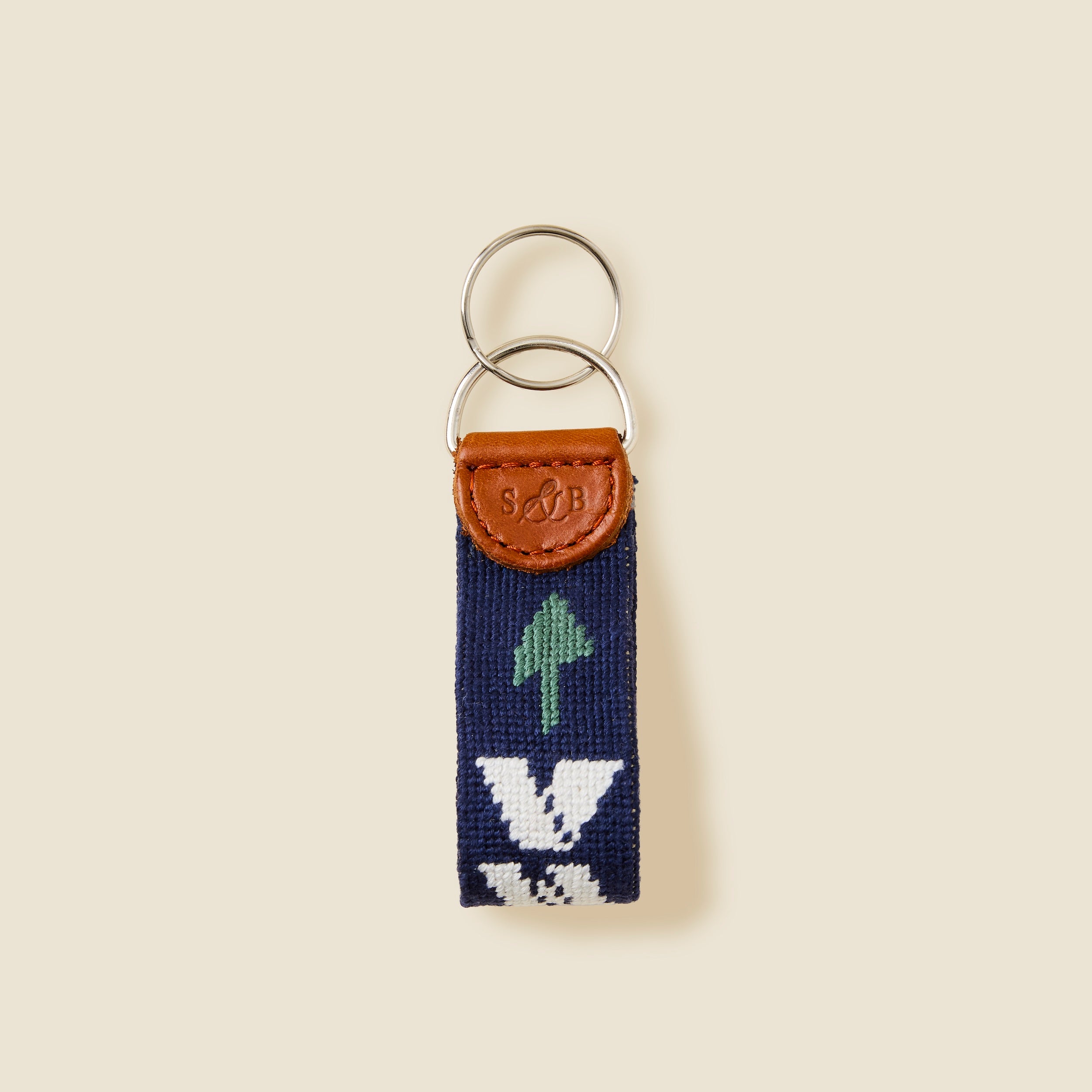 SSC Arrow Needlepoint Key Fob