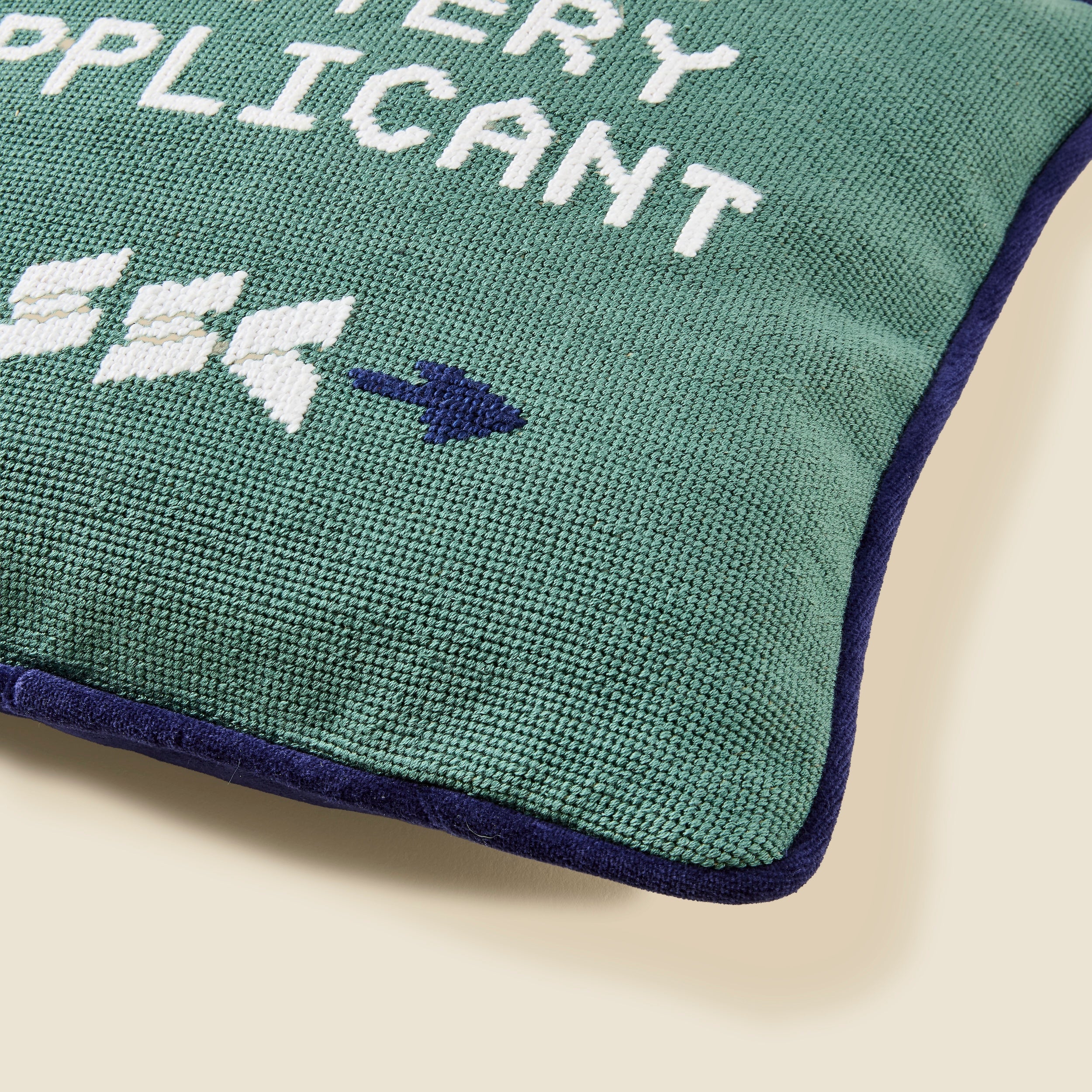 Annual Lottery Applicant Needlepoint Pillow