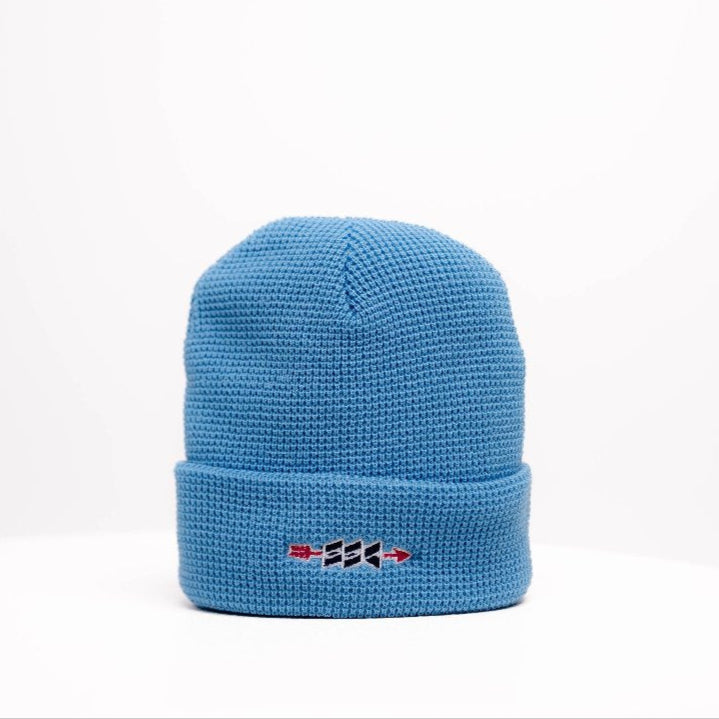 Arrow Waffle Knit Acrylic Beanie