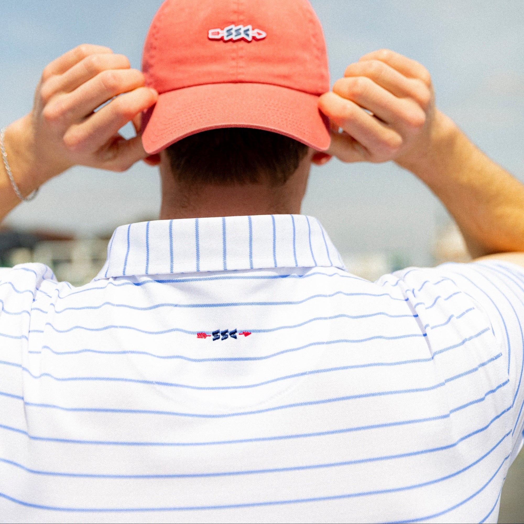 The Club Stripe Polo