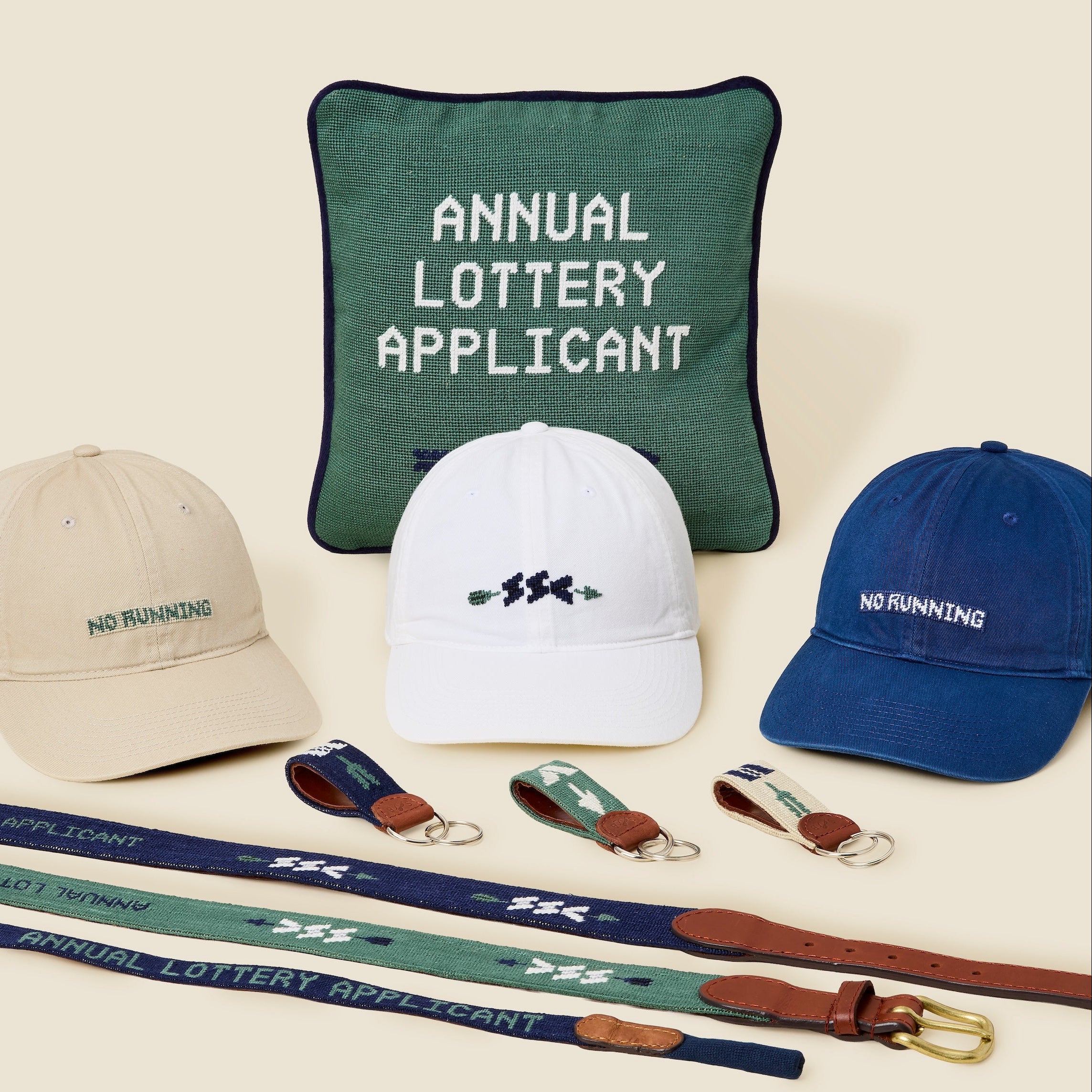 Annual Lottery Applicant Needlepoint Pillow