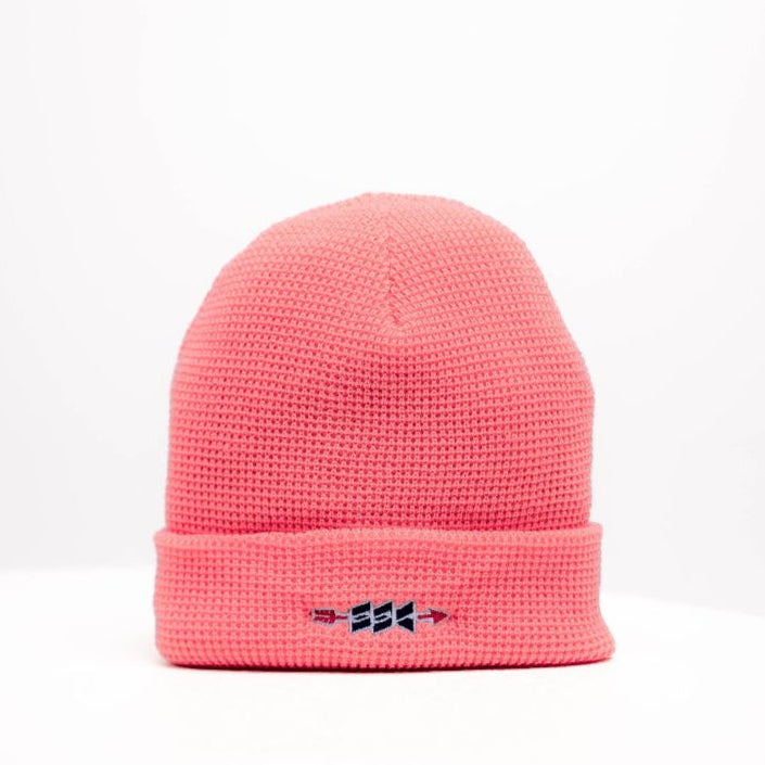 Arrow Waffle Knit Acrylic Beanie