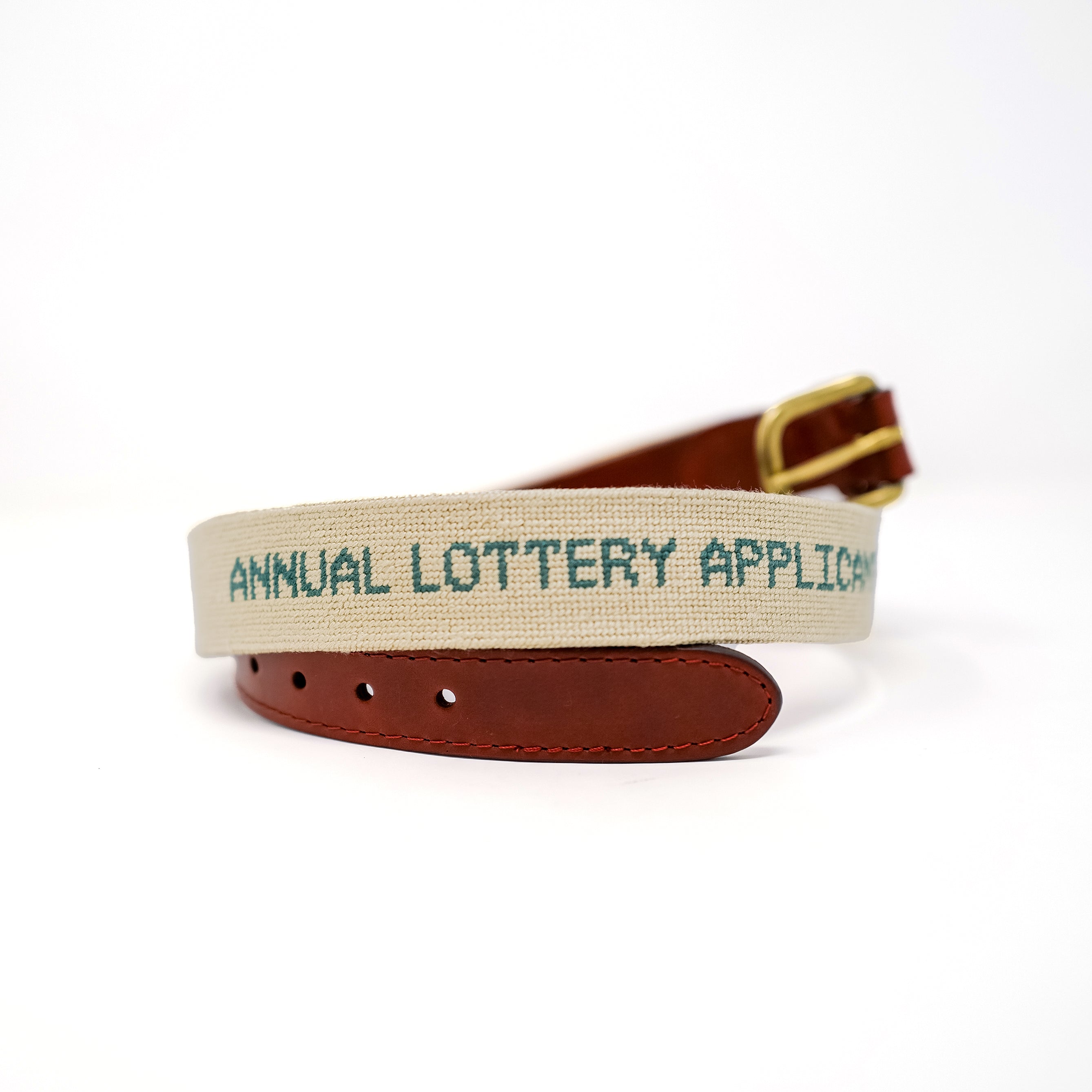 Annual Lottery Applicant Needlepoint Belt