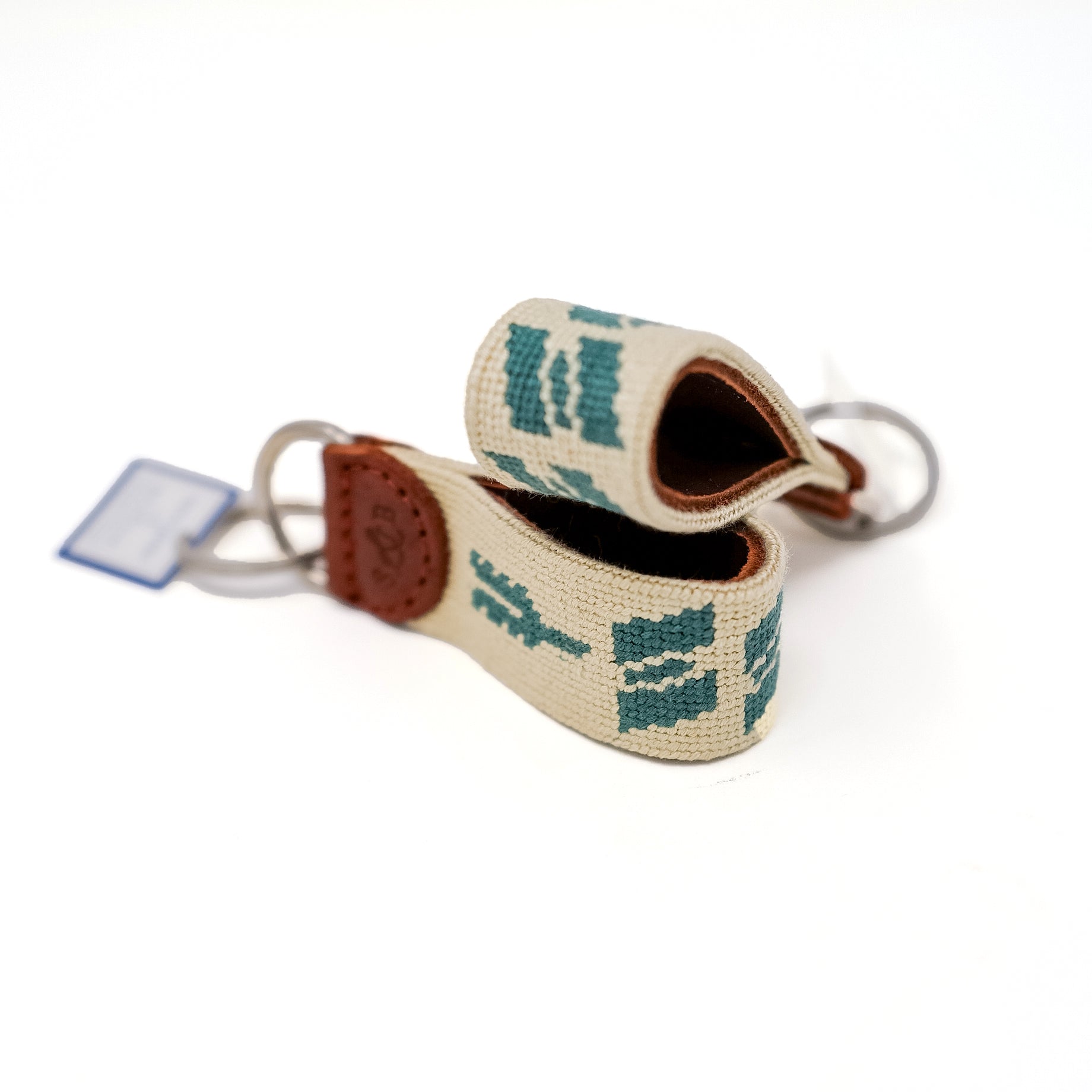 SSC Arrow Needlepoint Khaki Key Fob