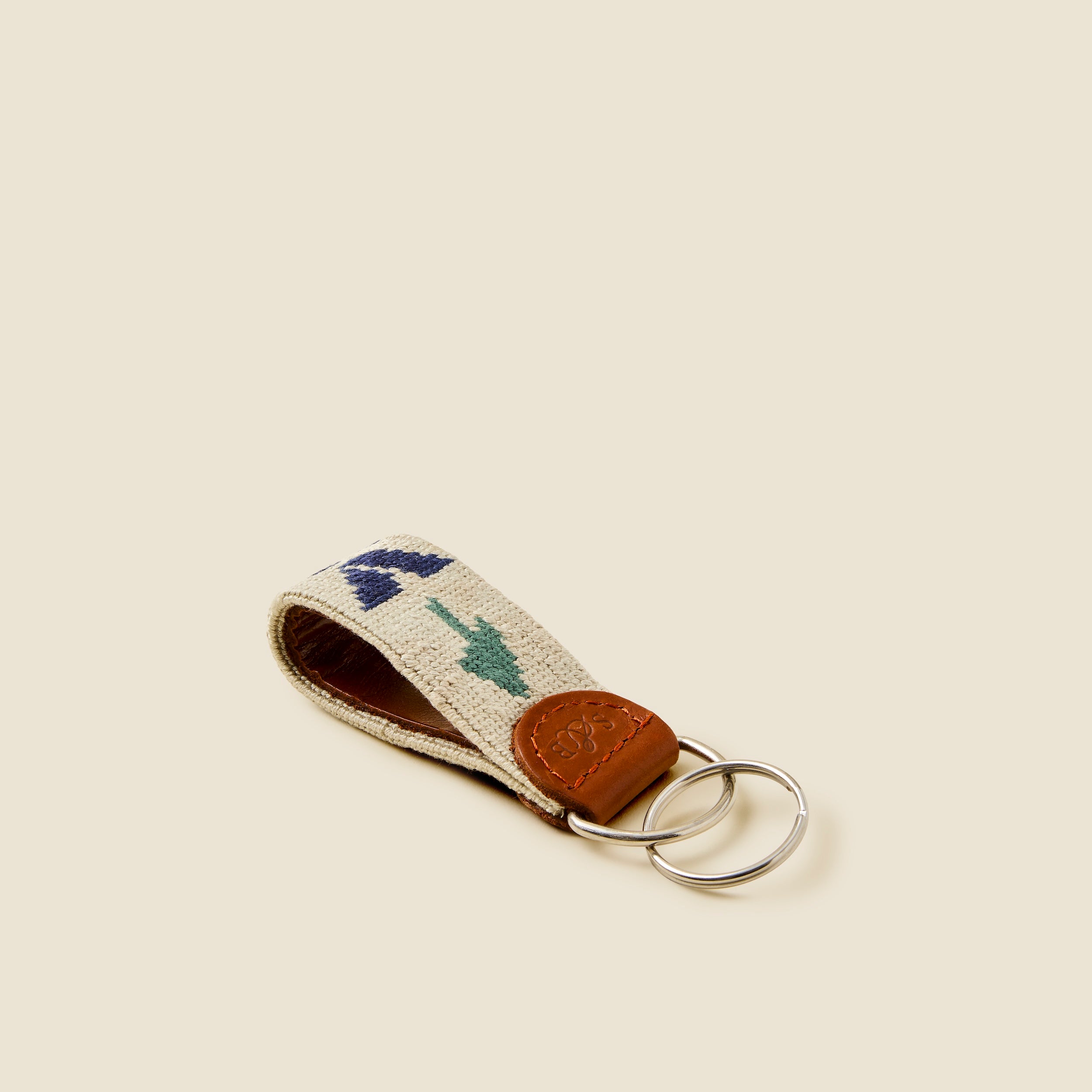 SSC Arrow Needlepoint Key Fob