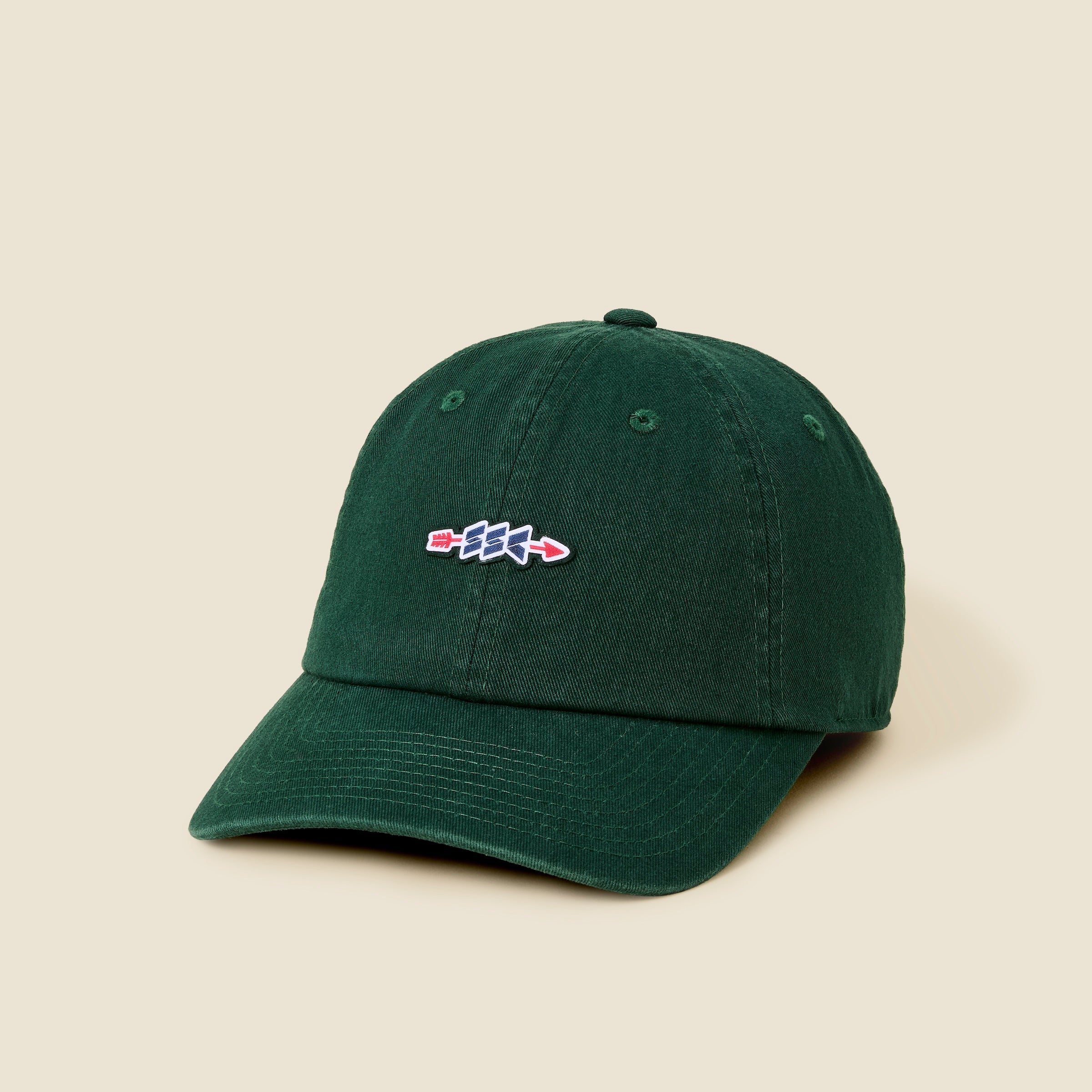Washed Cotton Hat - Greens - view 2
