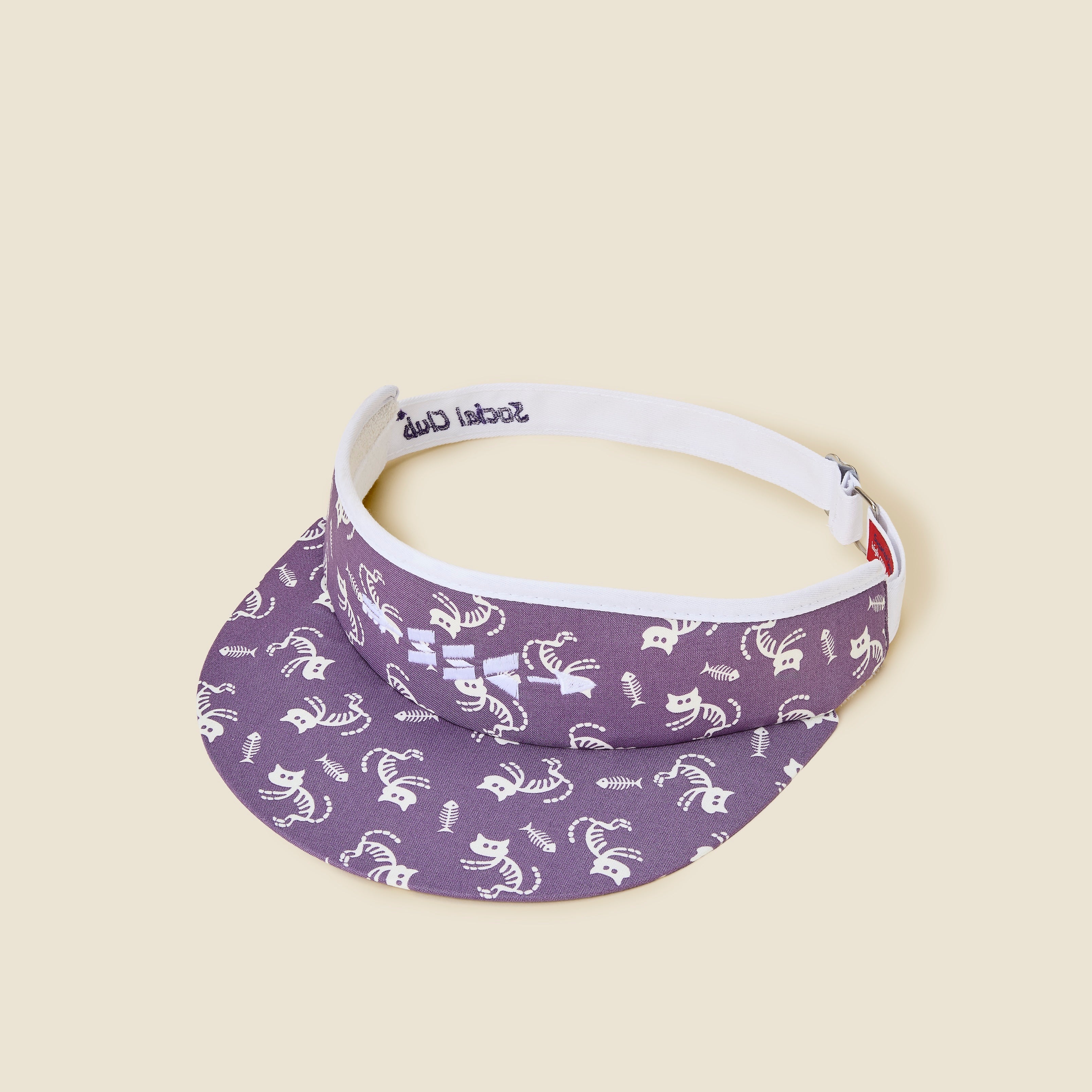 SkeleKitty High Crown Visor