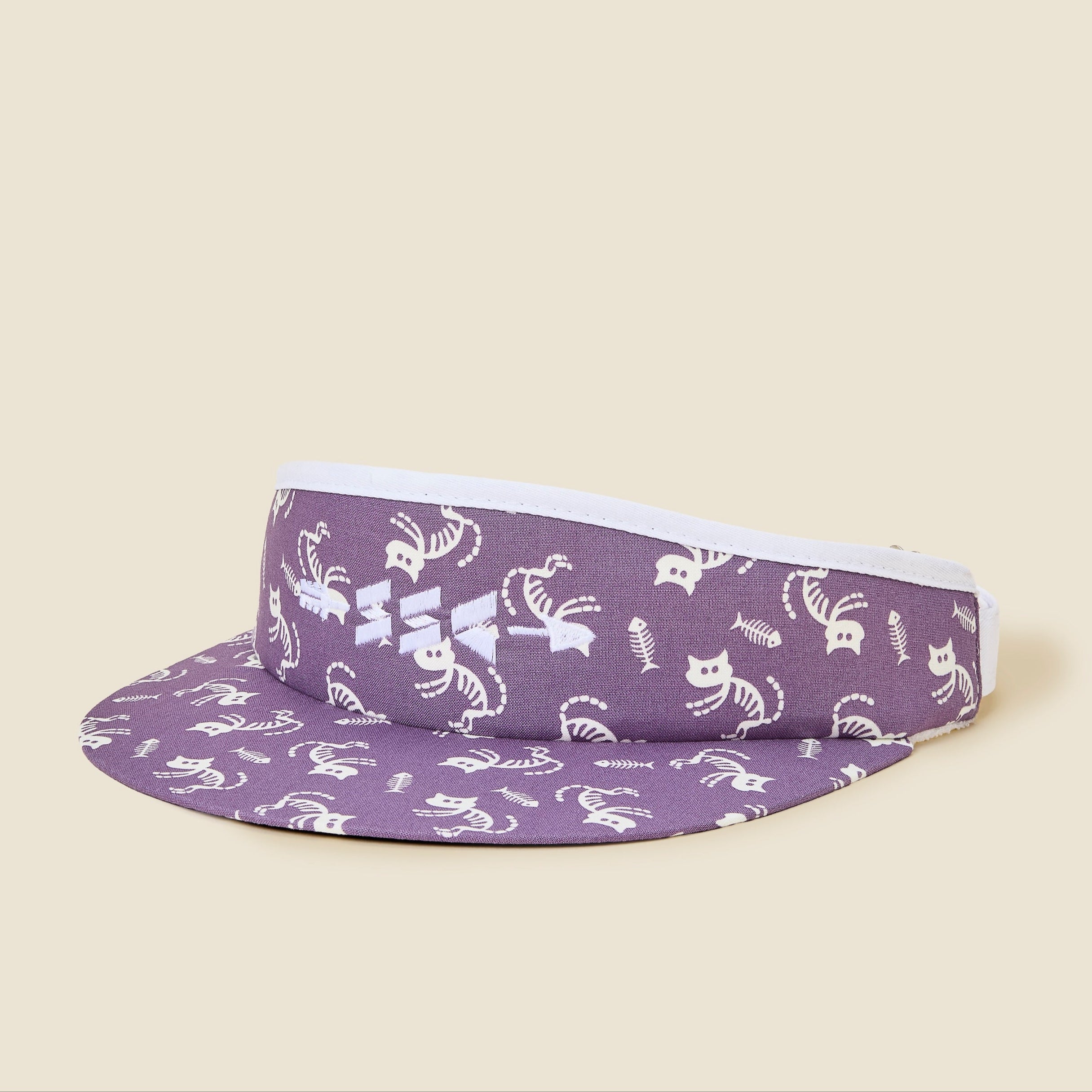 SkeleKitty High Crown Visor