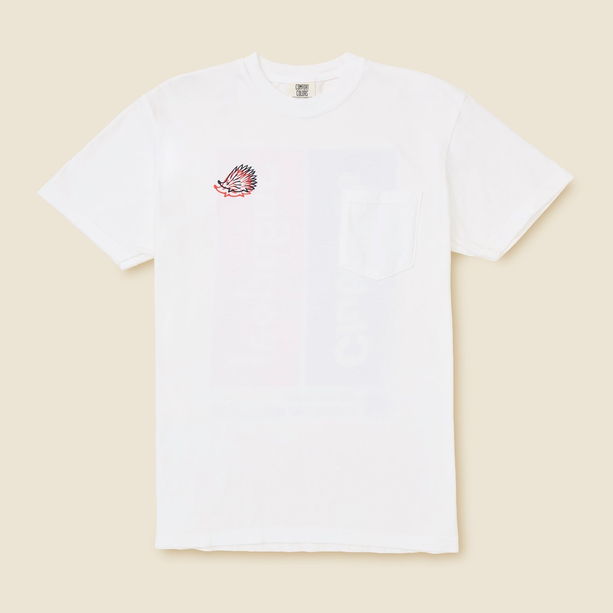 SSC x Clubhaus Double Hedgehog T-Shirt | White Graphic T-Shirt