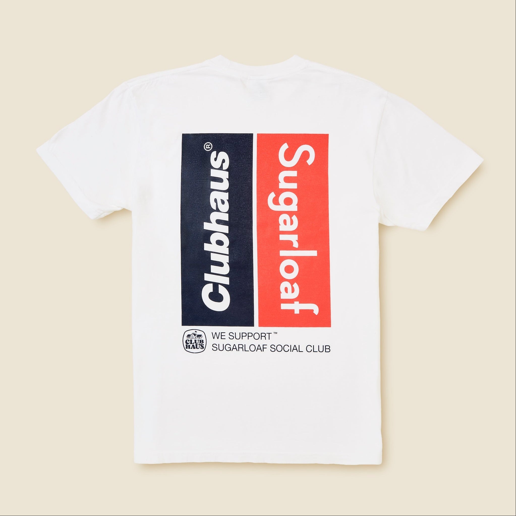 SSC x Clubhaus Double Hedgehog T-Shirt | White Graphic T-Shirt