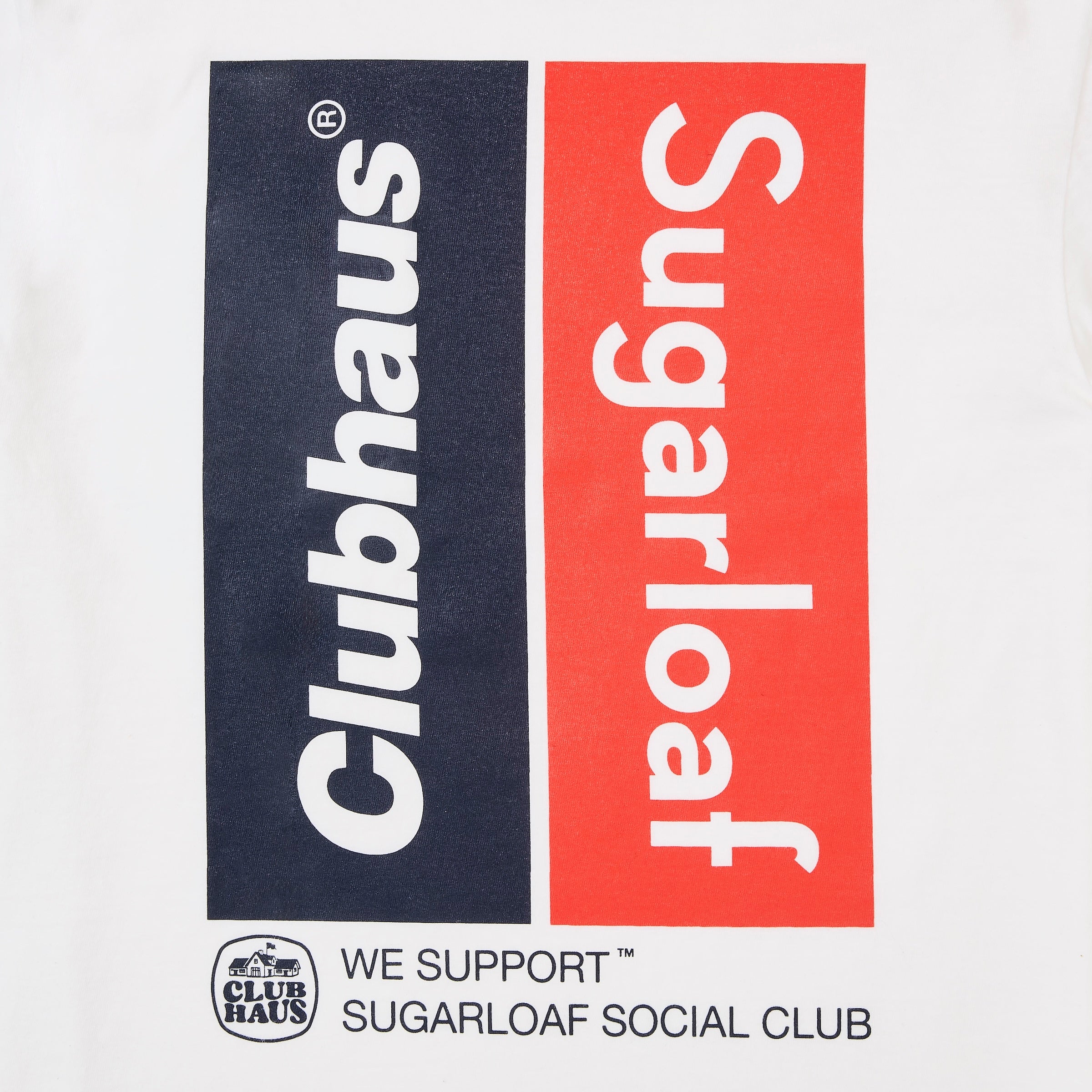 SSC x Clubhaus Double Hedgehog T-Shirt | White Graphic T-Shirt