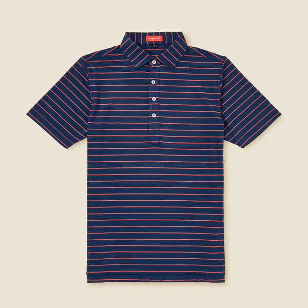 The Club Stripe Polo | Mens Pique Golf Polo