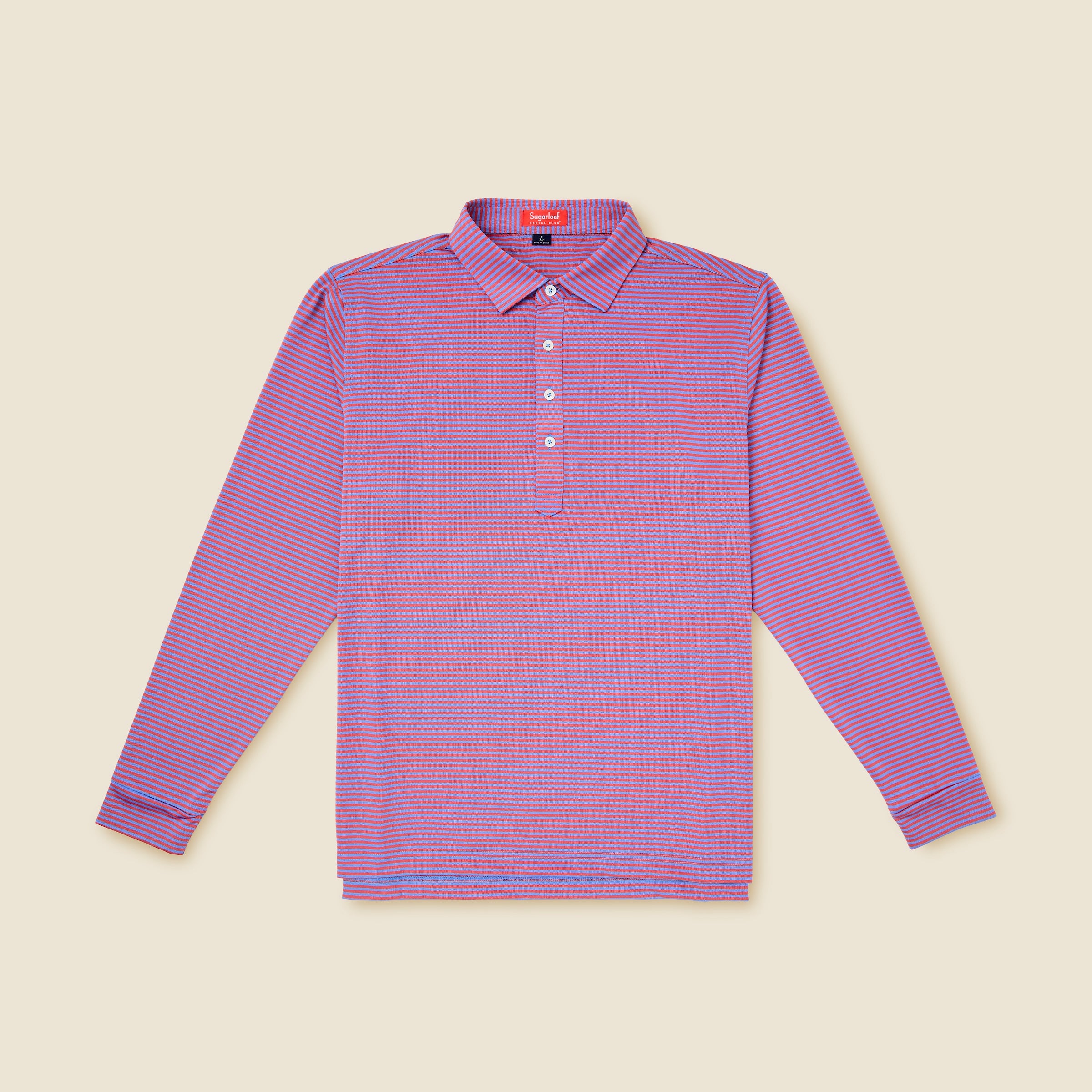 トップス clesste Striped Massive L/S Polo Shirt トップス clesste