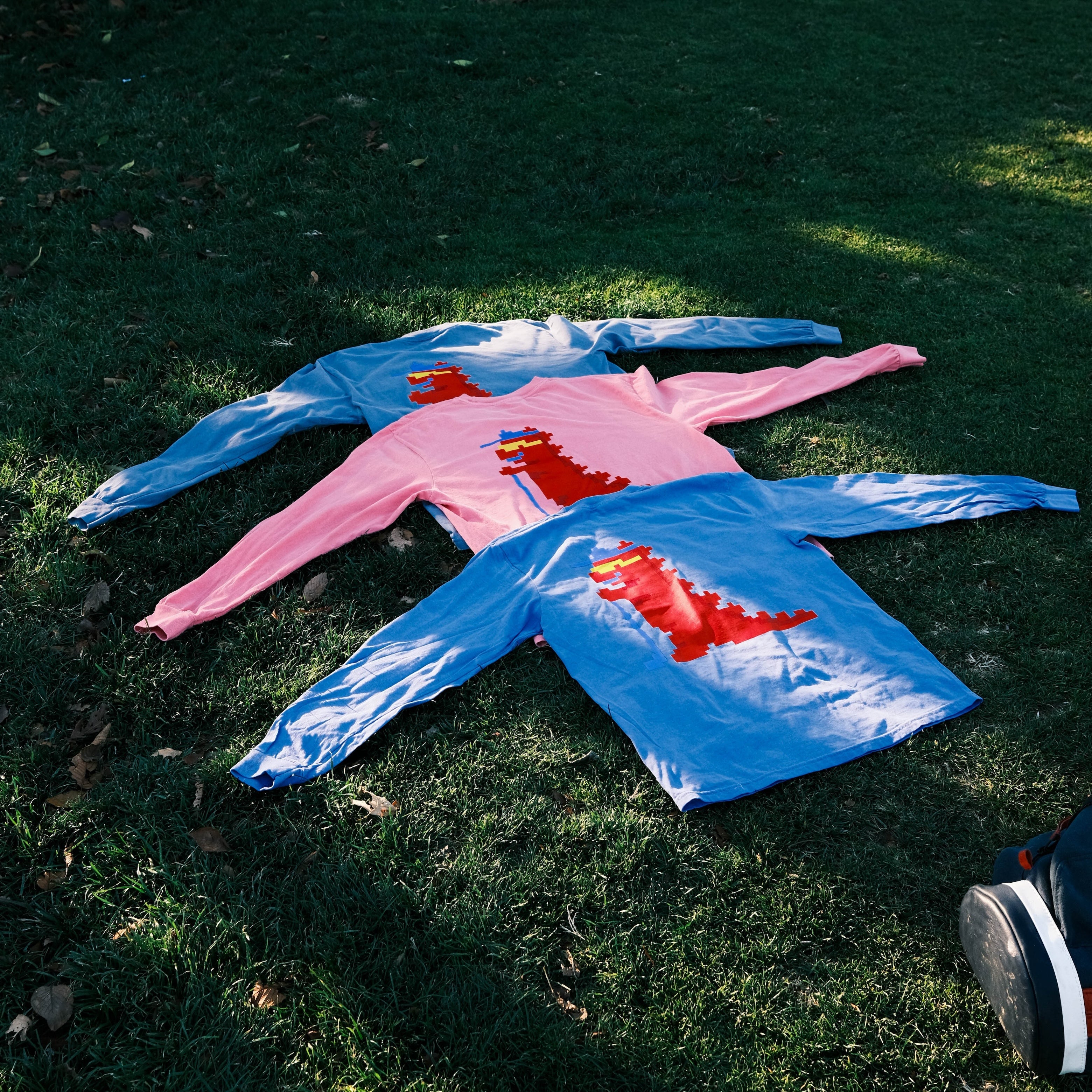 8-Bit Tourasaurus Long Sleeve T-Shirt