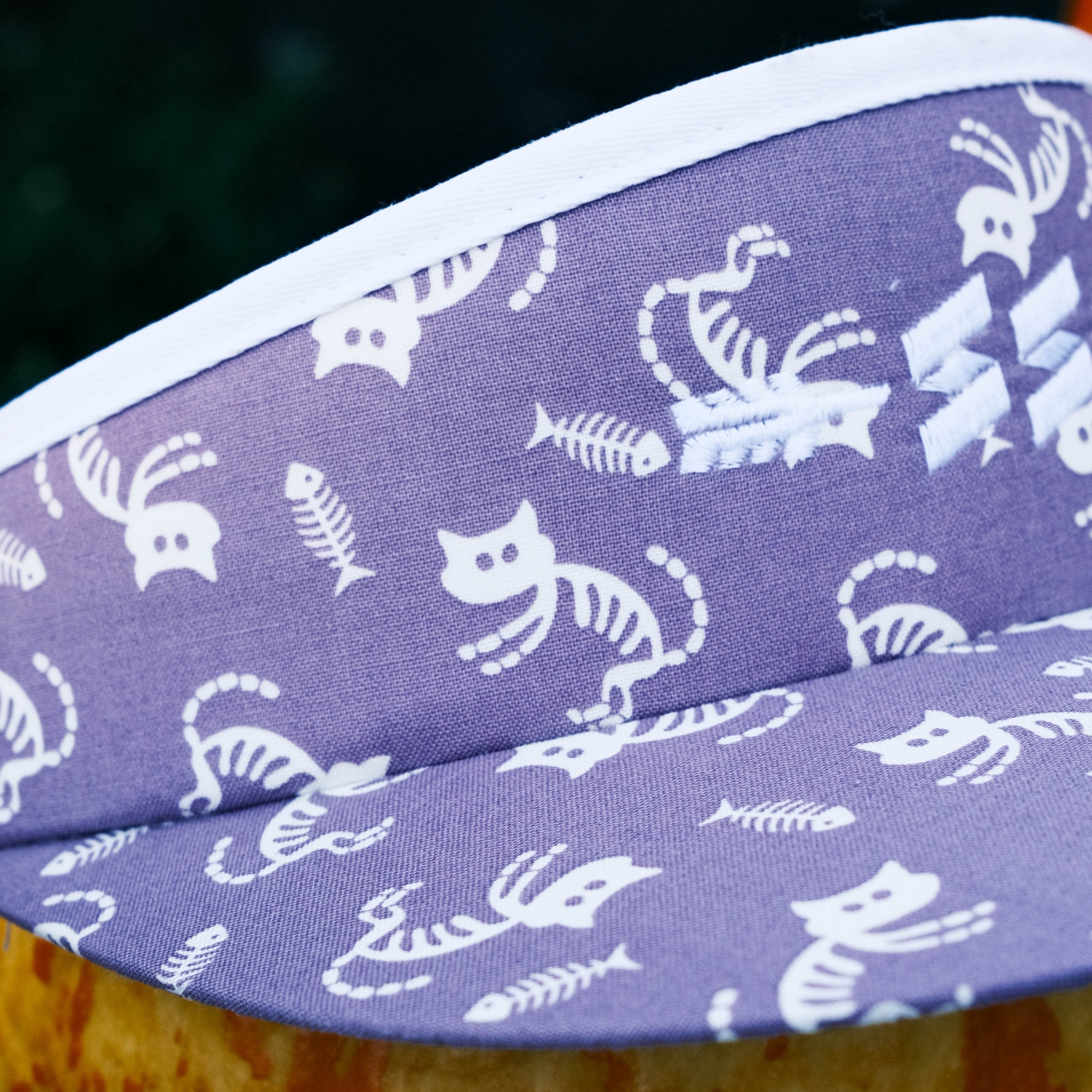 SkeleKitty High Crown Visor