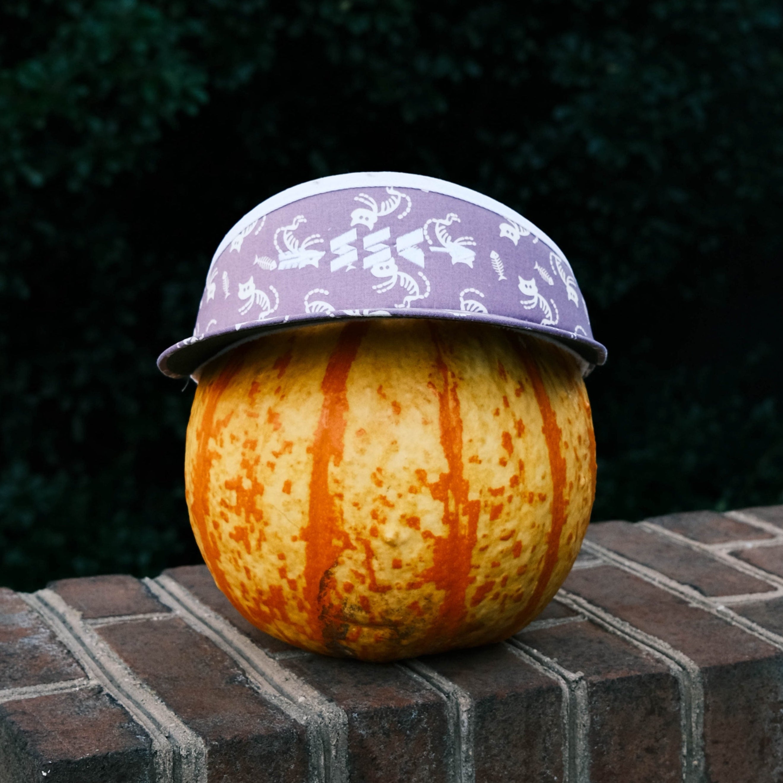 SkeleKitty High Crown Visor