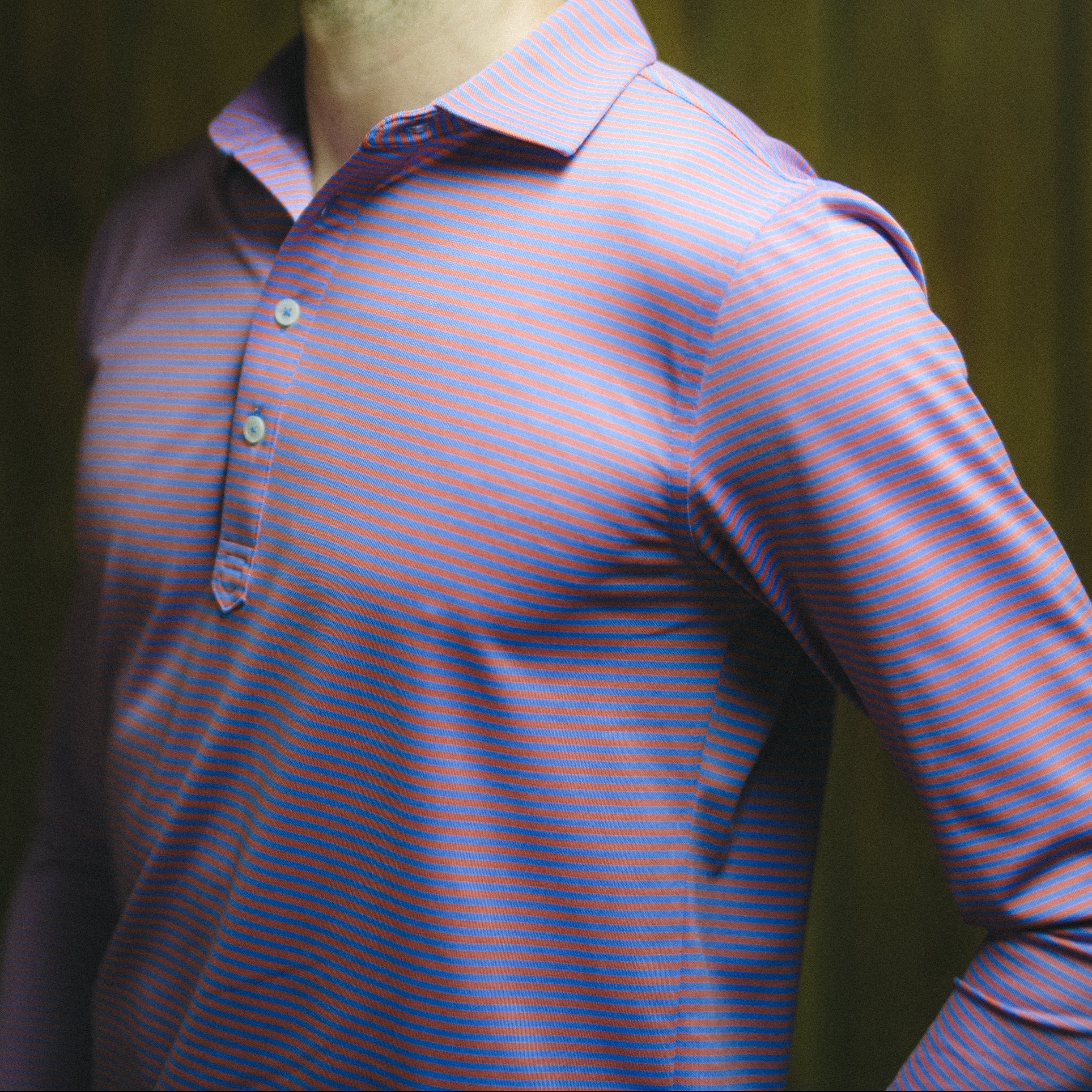 The Mini Stripe LS Polo