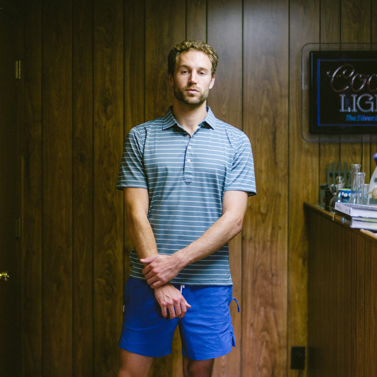 The Club Stripe Polo