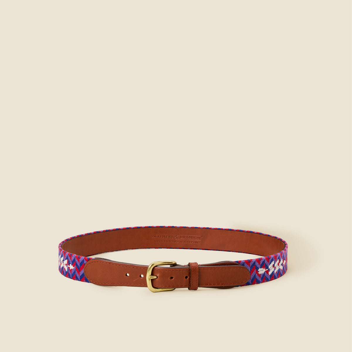 SSC Chevron Needlepoint Belt