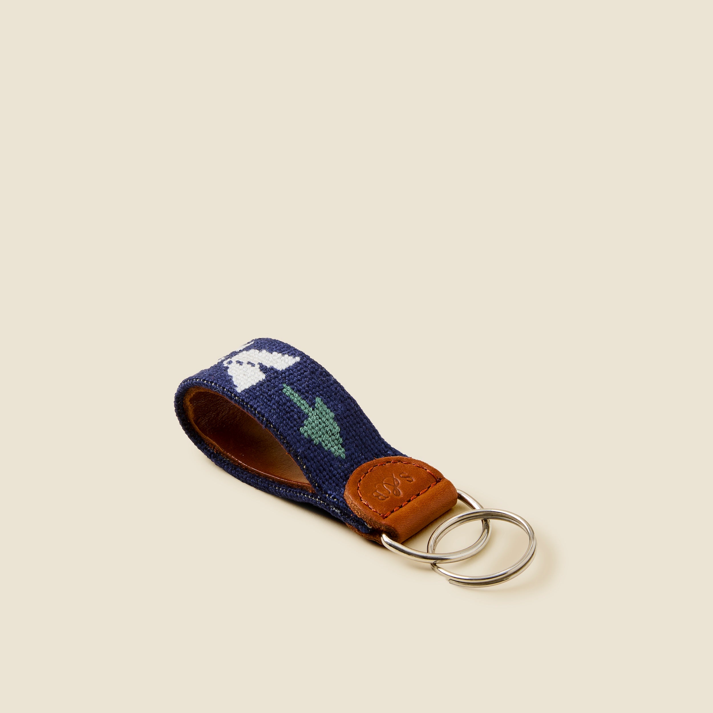 SSC Arrow Needlepoint Key Fob