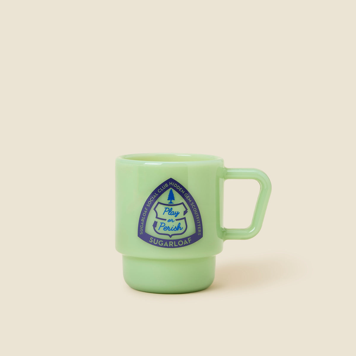 SSC Milk Glass Mugs 2-Pack