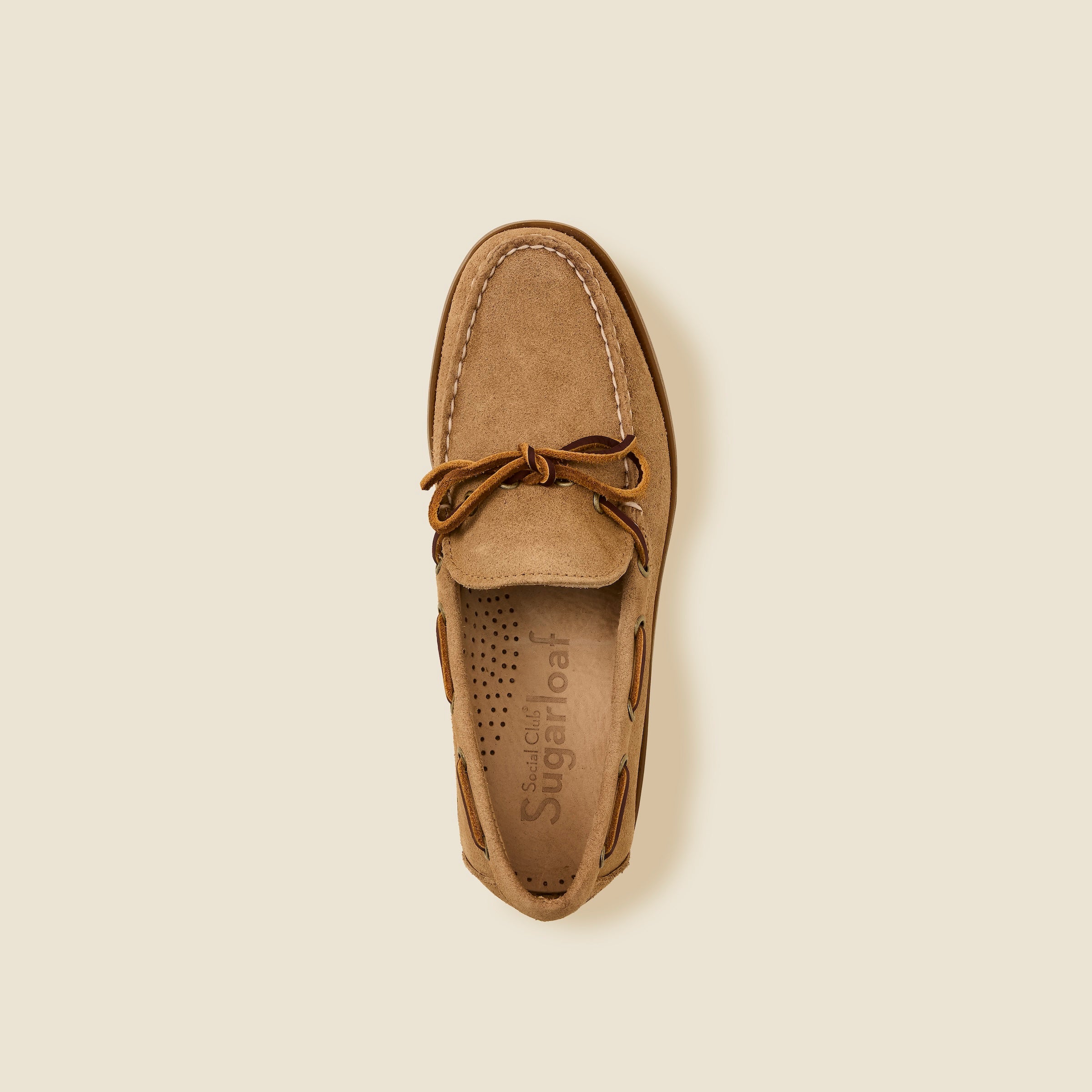 The Sugar-Loafer Suede Boat Shoe