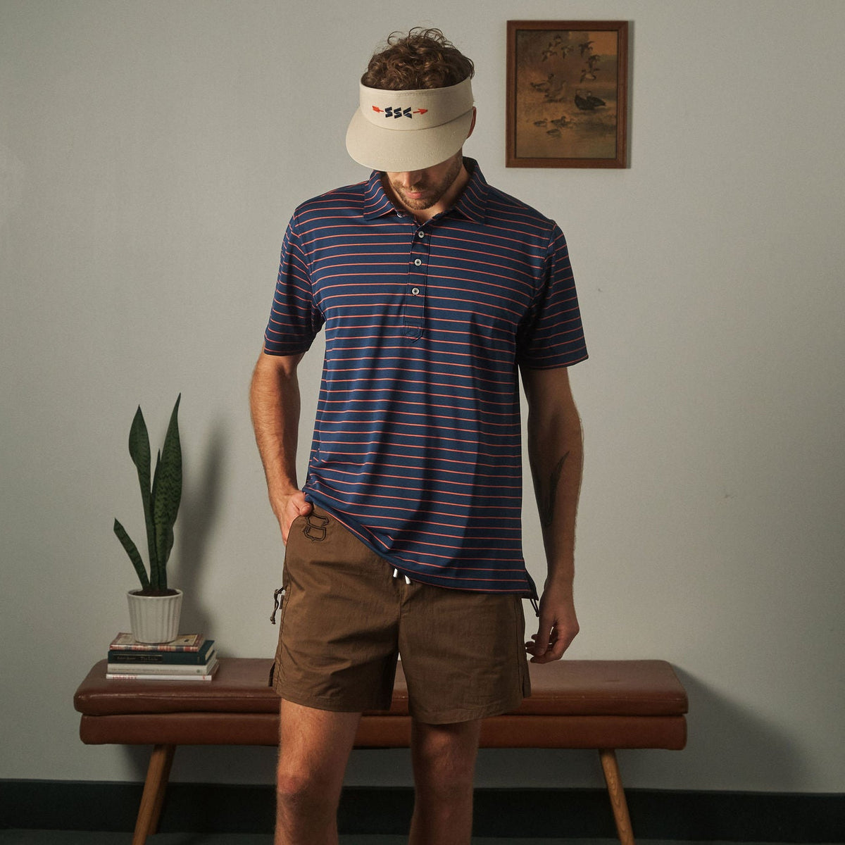 The Club Stripe Polo