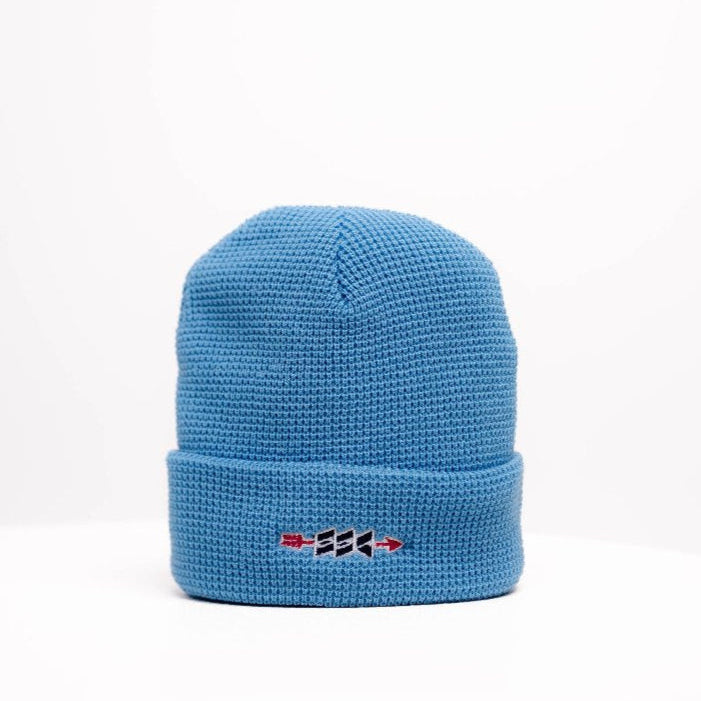 Arrow Waffle Knit Acrylic Beanie